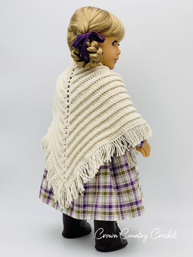 Woodland Shawl for 18" Dolls