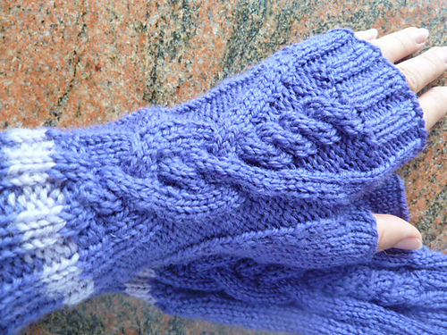 "Vroni" Fingerlose Handschuhe