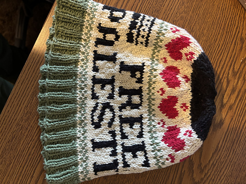 Free Palestine Knit Hat Chart