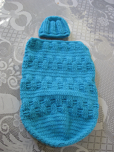 Basket Weave Sleep Sack and Cap