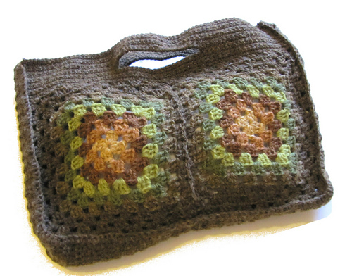 Mon premier sac granny  au crochet