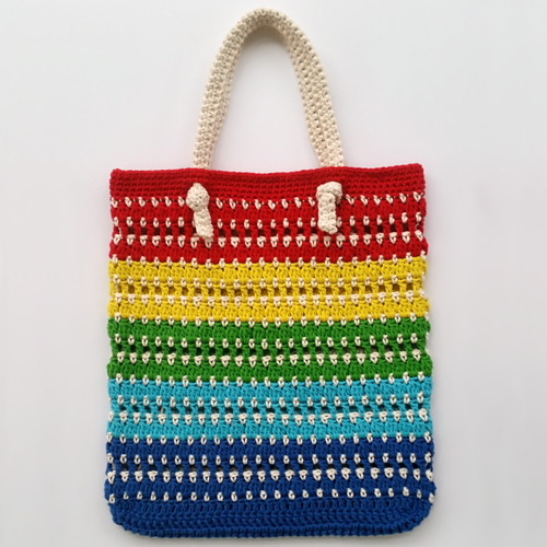 Knotted Rainbow Tote Bag