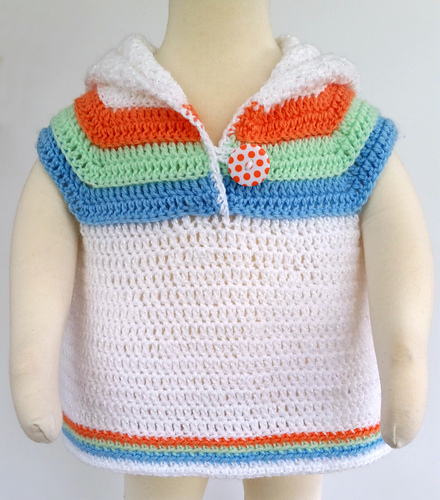 Striped Summer Baby Hoodie