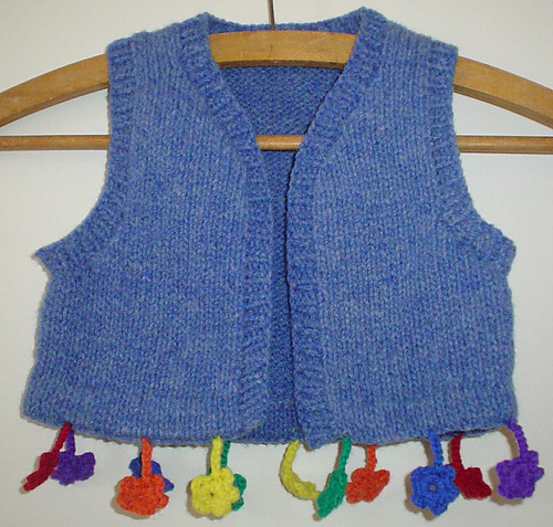 Child's flowered vest