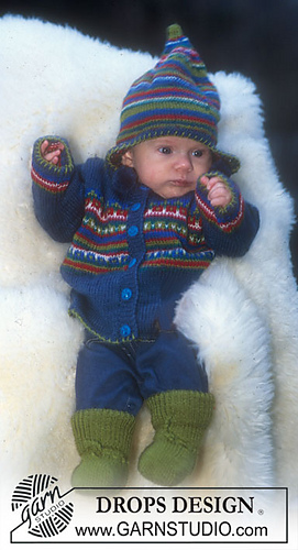 b10-17  Jacket, hat, and socks with borders