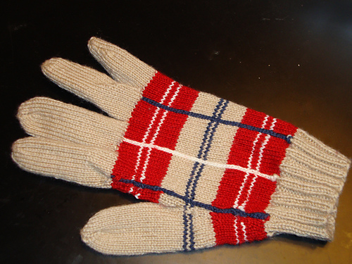 Women's Plaid Gloves No. 629