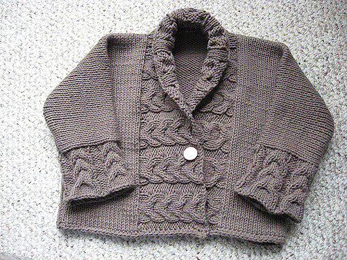 Reverse Cable rib baby Jacket