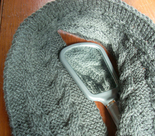 Mirror Image Cabled Scarf