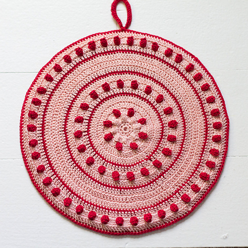 Red and White Potholder