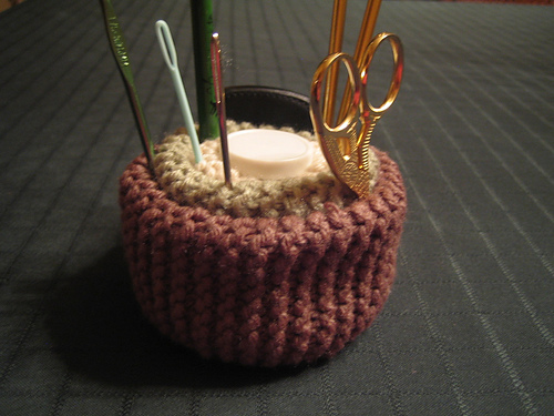 Pin Cushion or Knitting Doo-dads Cushion