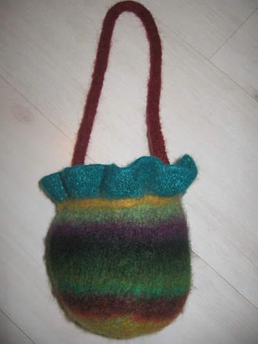 JAG BAG Felted Noro Ruffle Bag