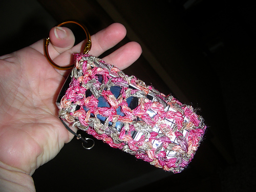 V Stitch Cell Phone Pouch