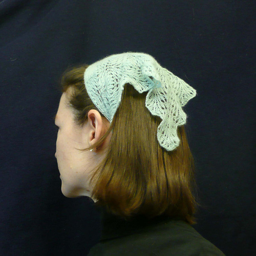 Ostrich Feather Lace Kerchief