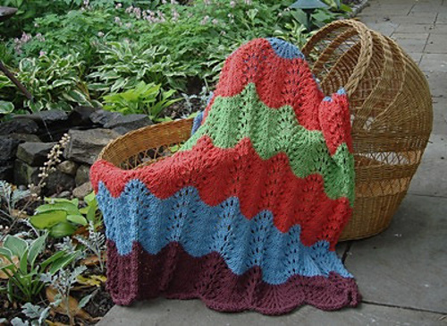 Modern Lace Baby Blanket