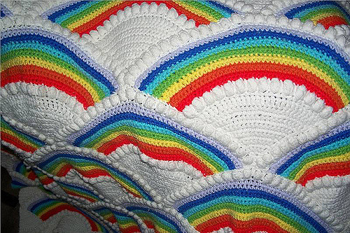 Crocheted Fan Afghan