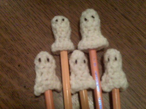 Ghost Pencil Topper or Finger Puppet