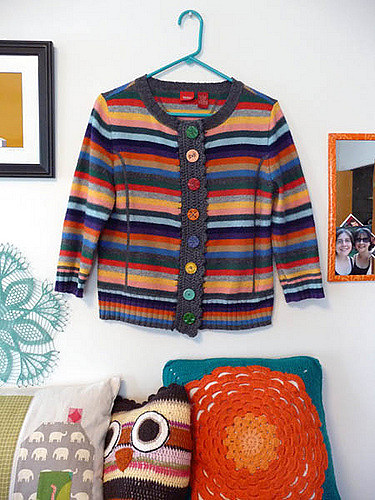 Cardiganize An Old Pullover