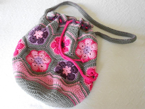 African Flower bag