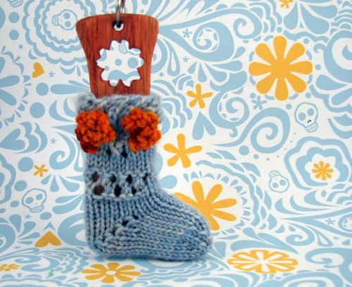 Wee Tiny Day of the Dead Sock
