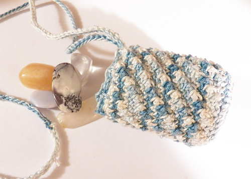 Spiral Textured Pendant Pouch