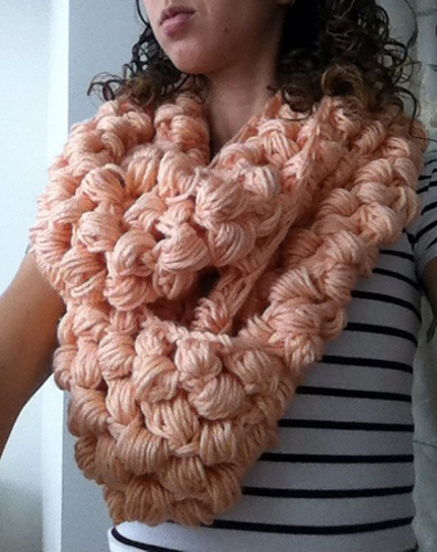 Yummy Puff Stitch Scarf