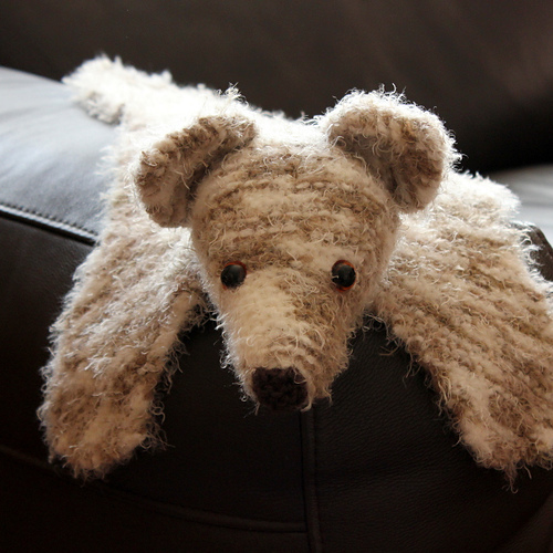 Fuzzy the Small Bearskin Rug