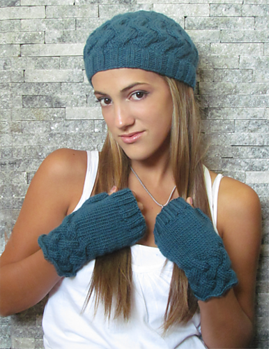 Hat and fingerless.