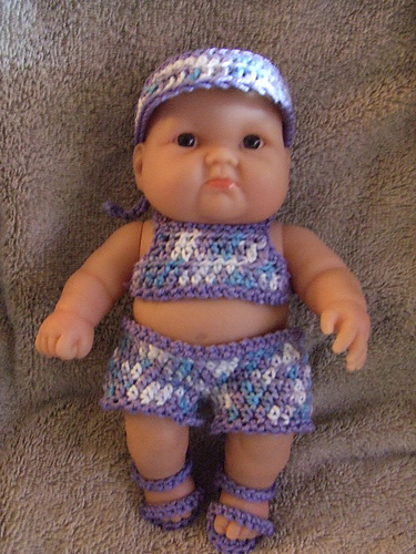 Fun In The Sun for 8 Inch Berenguer Baby Doll