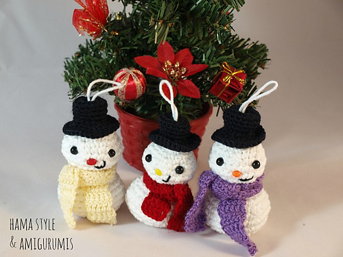 Snowman/ Muñeco de nieve - adorno Navidad