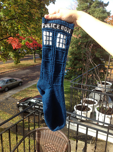 Tardis socks (my version)