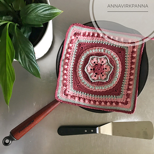 Unicorn Mandala potholder