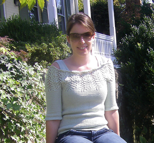 Lace Cowl Neck Pullover Revised