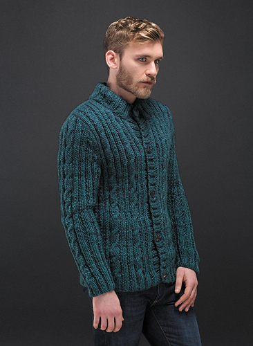 01 Veste à torsades - M2361