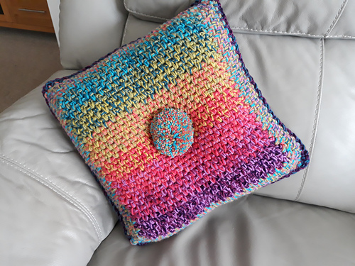 Crochet Linen Stitch Cushion
