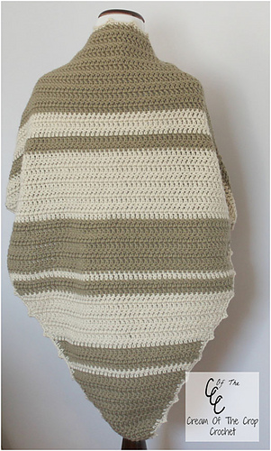 Simple Striped Shawl