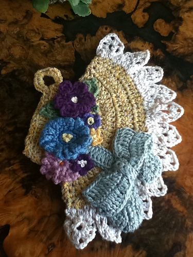 Easter Bonnet Potholder #3