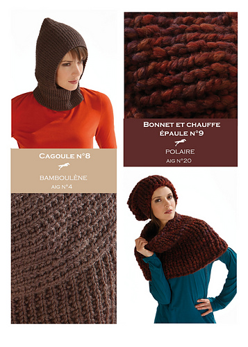 CB17 Hood-Hat and Round Shawl n°08-09