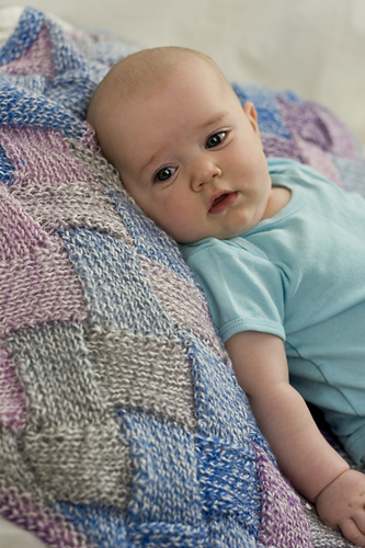 Entrelac Baby Blanket