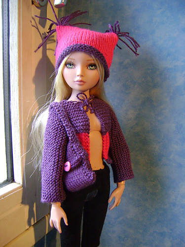 Gilet, bonnet et sac pour Ellowyne