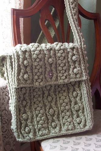 Bobbling Along Aran Tote