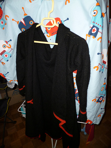 257 Long gilet drapé
