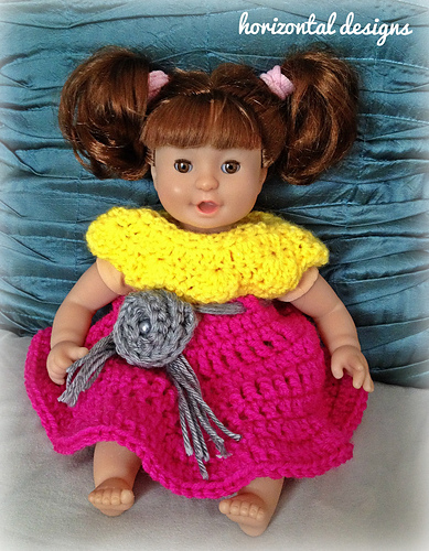 Vintage Style 12" Doll Dress