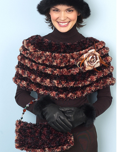 Ridged Capelet & Purse