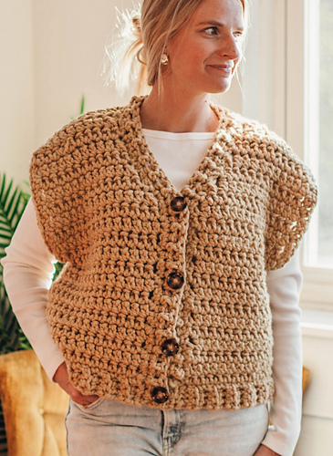 Oversized Canvas Vest