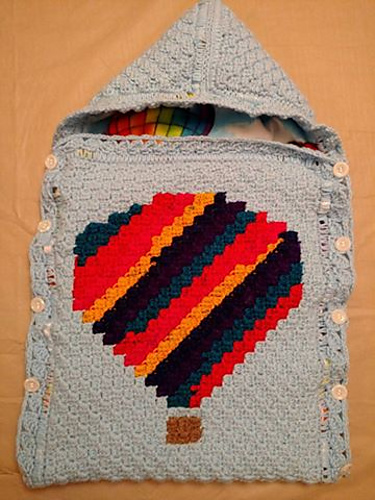 Rainbow Balloon Baby Cocoon
