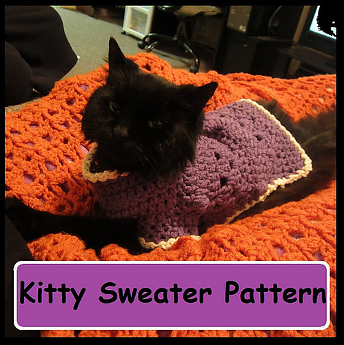 Kitty Cat or Small Dog Crochet Sweater