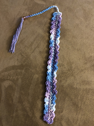 Crocheted Shell Bookmark