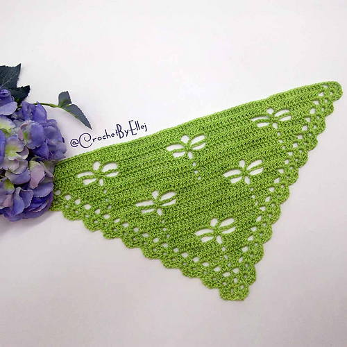 Dragonfly shawlette