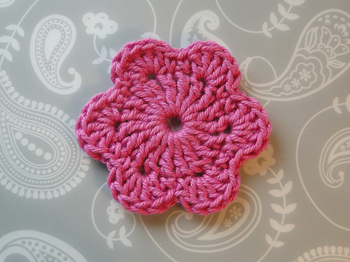 6 Petal Crochet Flower