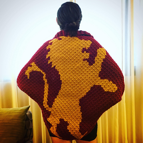 Lion Graphgan Cocoon Cardigan